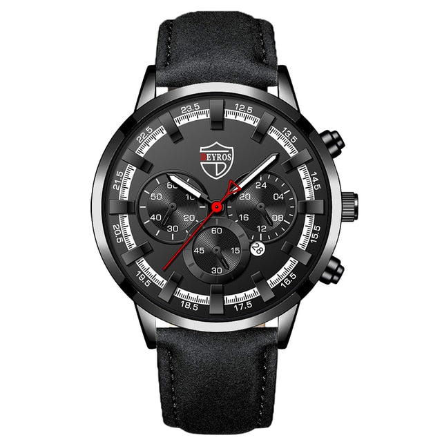 Luxury Mens Watches Men Business Stainless Steel Calendar Date Quartz Wristwatch Male Casual Luminous Hands Clock montre homme